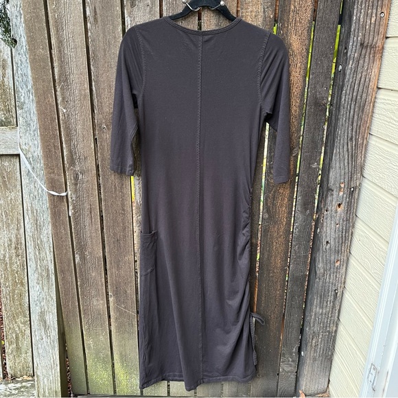 Horny Toad Taupe 3/4 Sleeve Muse Dress Sz S - Picture 4 of 15